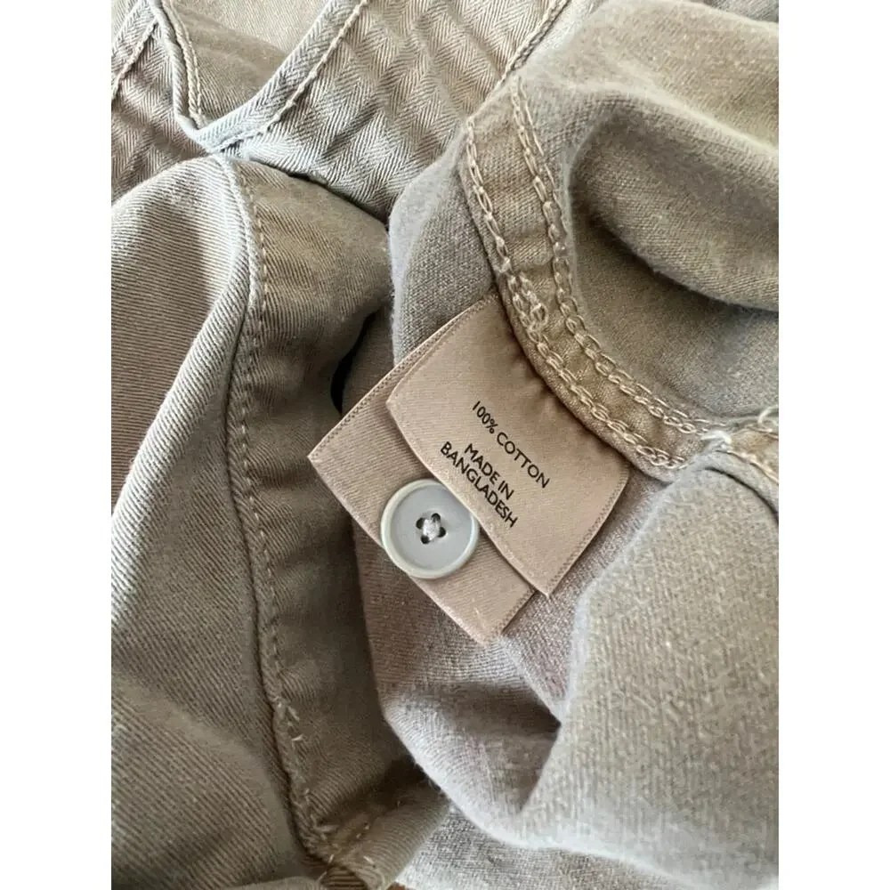 Men’s Levi's canvas shirt Shacket tan long sleeve button front size medium